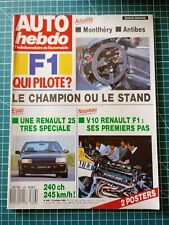 AO167 revue Auto Hebdo 1988 N°646 Renault 25 V6 - R5 GT Turbo Ferry - Lancia The