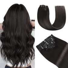 Extension a Clip Cheveux Naturel 40cm 120g 8pcs Extension Cheveux Naturel Cli...