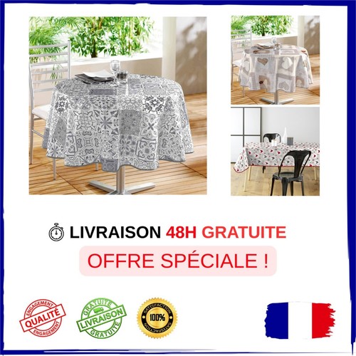 Nappe ronde pvc imprimé 160 - ronde,