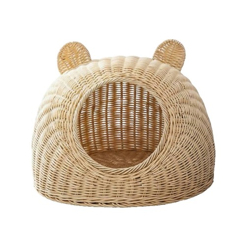 Maison pour chat rotin - maison, en
