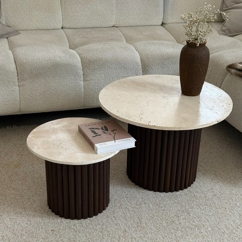 Table basse ronde - , en
