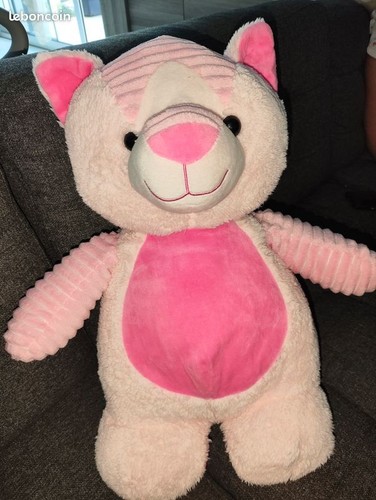 Peluche toute douce ours - , rose