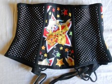 Waist Cincher Corset Serre-taille Pokémon Noir Taille Unique Comme Neuf Pikachu