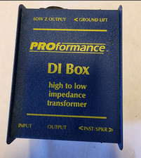 PROformance Direct Box DI Box High To Low Impedance Transformer