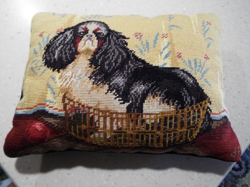 Vintage needlepoint pillow - vintage,