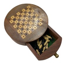 Mini jeu d'échecs rond en