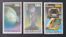 1992 INDONESIA INDONESIË ASIA SET COMMUNICATION TELEPHONE SATELLITE VF MNH