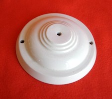 Ancienne rosace en porcelaine blanche de Plafond, lampe ,lustre (12,5cm)