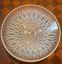 Large 12" lalique? Sabino? Etling?France Opalescent Glass Sunflower bowl