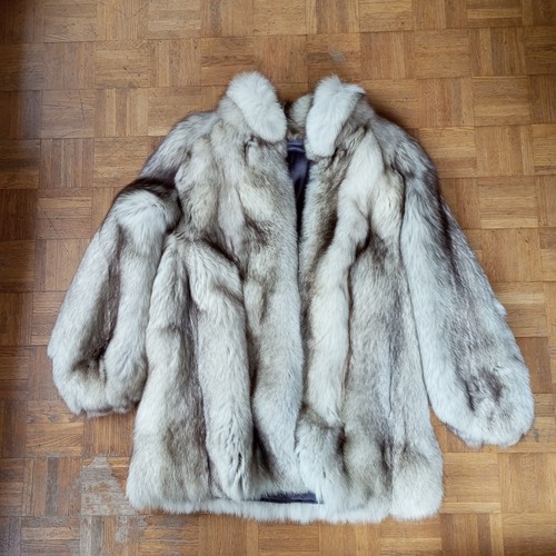 Manteau renard argenté - manteau,