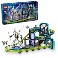 LEGO City Robot World Roller Coaster Park 60421 986 pièces 8 minifigs âge 8+ ...