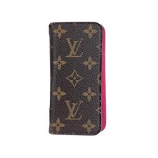 Auth LOUIS VUITTON iPhone 8 Folio M61906 Rose Monogram - BC4176 Accessory Case
