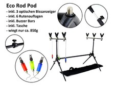 Carpe Rod-Pod + Détecteur de Touche+Buzzerbar+Cannes Support Tampons + Sac Neuf