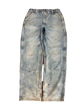 Vintage Carhartt Double Knee Distressed Carpenter/Painter Pants Mexico 36x36 #2