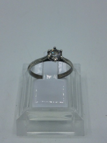 Bague solitaire argent 925