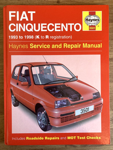 Vgc haynes fiat - hb, cinquecento