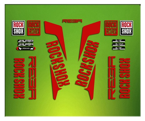 Autocollants fourche - de,