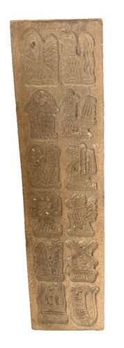 Plaque bois creusée - en,