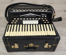 Vintage Sano Zon-Rio Model 42M Accordion With Case Italy AS IS PARTS REPAIR READ