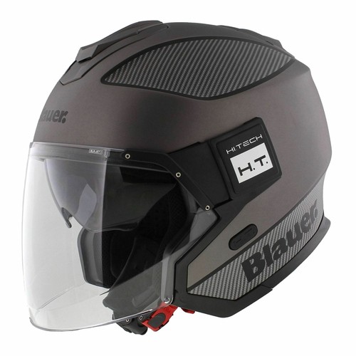 Casque jet blauer solo titane - jet,