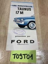 Ford Taunus 17M Leaflet Catalog Brochure Automobile Advertising