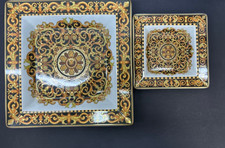 Lot de 2 assiettes carrées