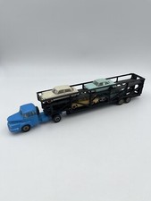 UNIC ZU 120 TRACTOR + CAR DOOR TRAILER + 4 CITROEN DS MICRO NOREV 1/86