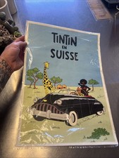 Tintin En Suisse Original Poster Prohibited Version