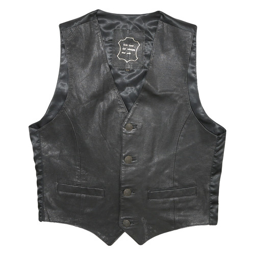 Veste classique cuir noir - veste,