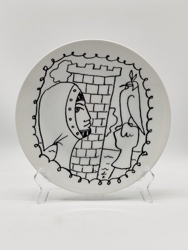 Assiette porcelaine jean - assiette,