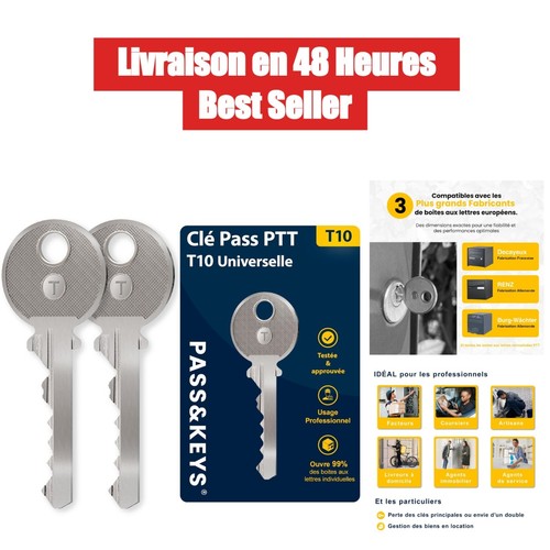 Clé ptt t10 universelle - ptt,