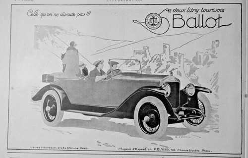 Publicité presse 1924 voiture - 1924,