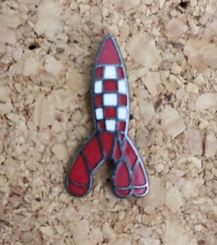 Pins fusée tintin - et, milou
