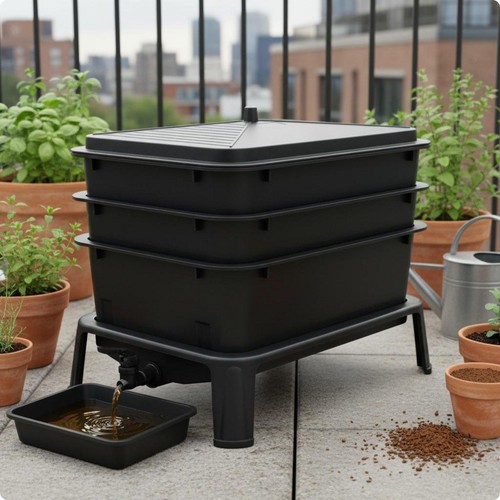 Lombricomposteur compact - lombricomposteur,