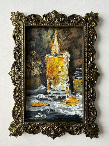 Peinture bougie nature - à,