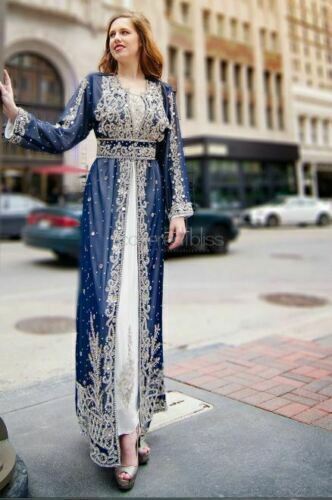 Robe caftan bleue - moderne, pour