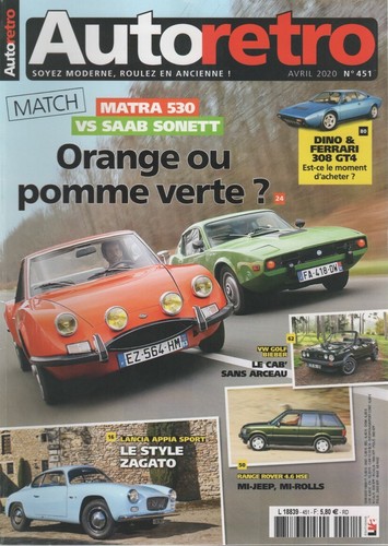 Auto retro 451 matra 530 - 451, saab