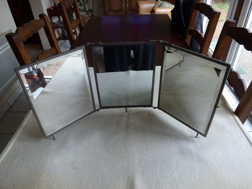 Ancien miroir tryptique - ancien,