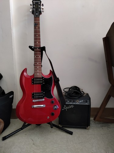 Red epiphone special - epiphone, sg