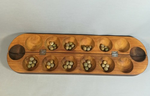 Jeu africain awalé bois - jeu,