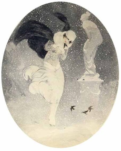 Gravure louis icart blizzard - gravure,