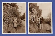Bp 60 / x2 photos / 1928 View of Algeria -> Bône -> Jardin de l’Hôtel Transat ...