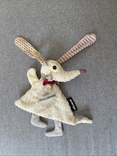 Doudou plat Chien Nonos beige côtelé LES DEGLINGOS