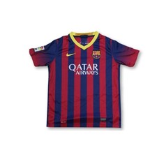 Maillot de football rétro domicile enfant FC Barcelone 2013-2014