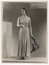 photo wax mannequin by Pierre Imans - woman feather Paris Art Deco 1930