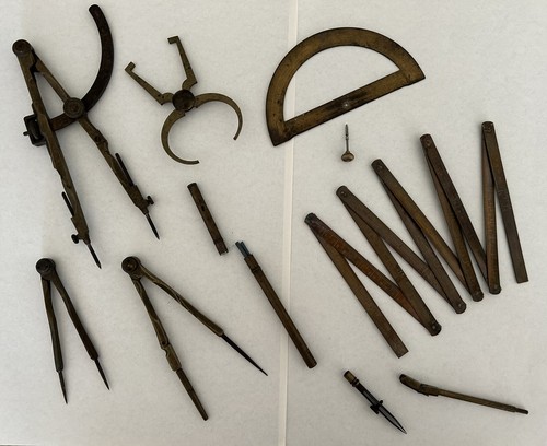 Anciens outils cuivre laiton