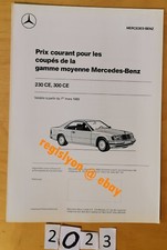 PRIX MERCEDES 230 CE 300 CE