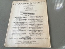PARTITION de MUSIQUE "Le Barbier de Séville", G.ROSSINI
