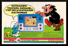 SMURF SMURF Print AD Advertising Game ORLITRONIC Vintage 80's Pub 
