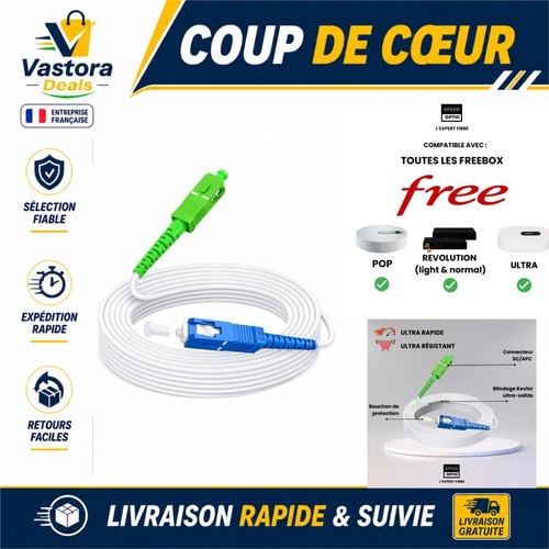 Câble fibre optique 10m - câble,